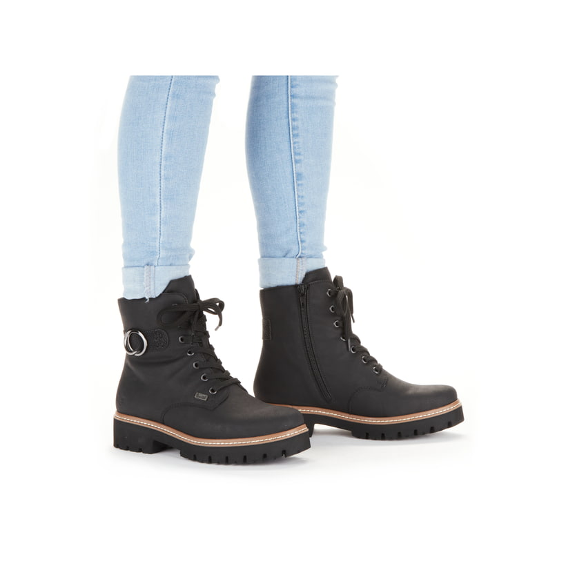 Rieker Artikelnummer Z5723-00 Rieker Damen Biker Boots urbanschwarz Letzte 2 Tage