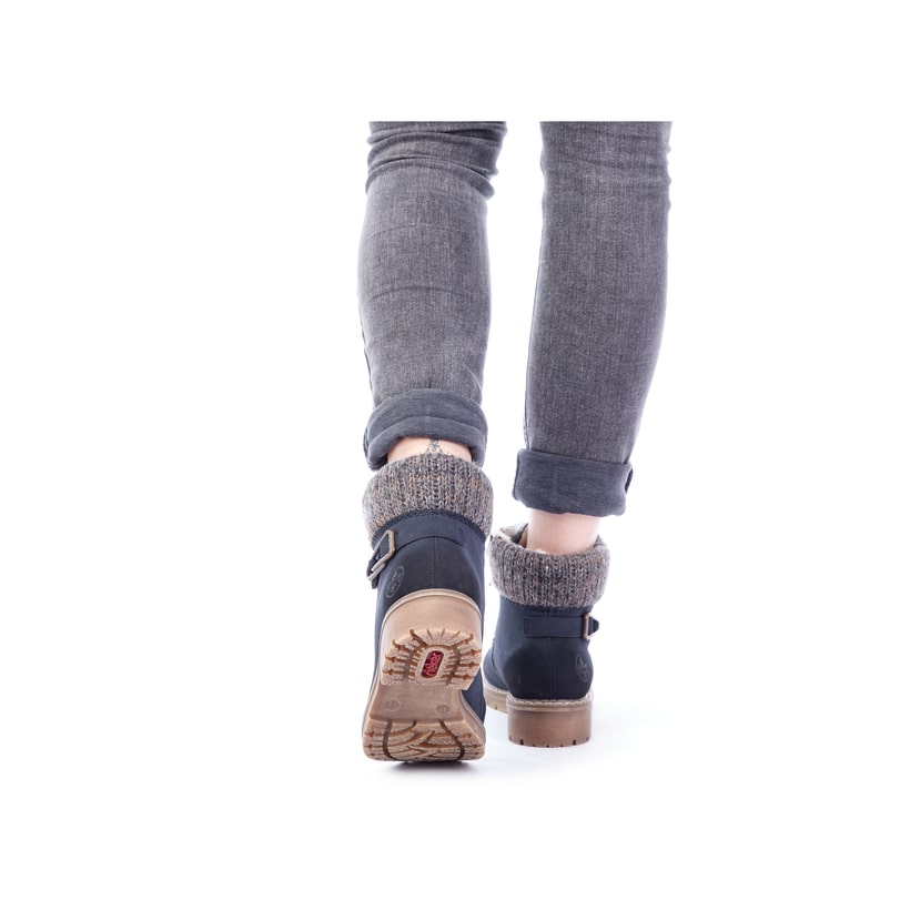 Rieker Artikelnummer Y9131-14 Rieker Damen Schnürstiefel dunkelblau Zeitbegrenzte Promotion