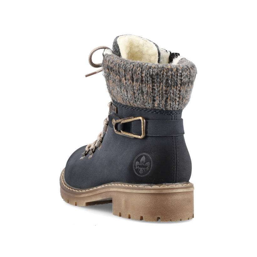 Rieker Artikelnummer Y9131-14 Rieker Damen Schnürstiefel dunkelblau Zeitbegrenzte Promotion