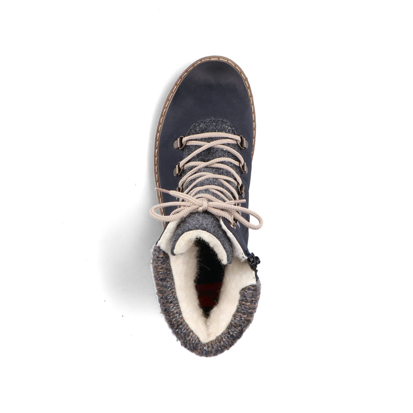 Rieker Artikelnummer Y9131-14 Rieker Damen Schnürstiefel dunkelblau Zeitbegrenzte Promotion