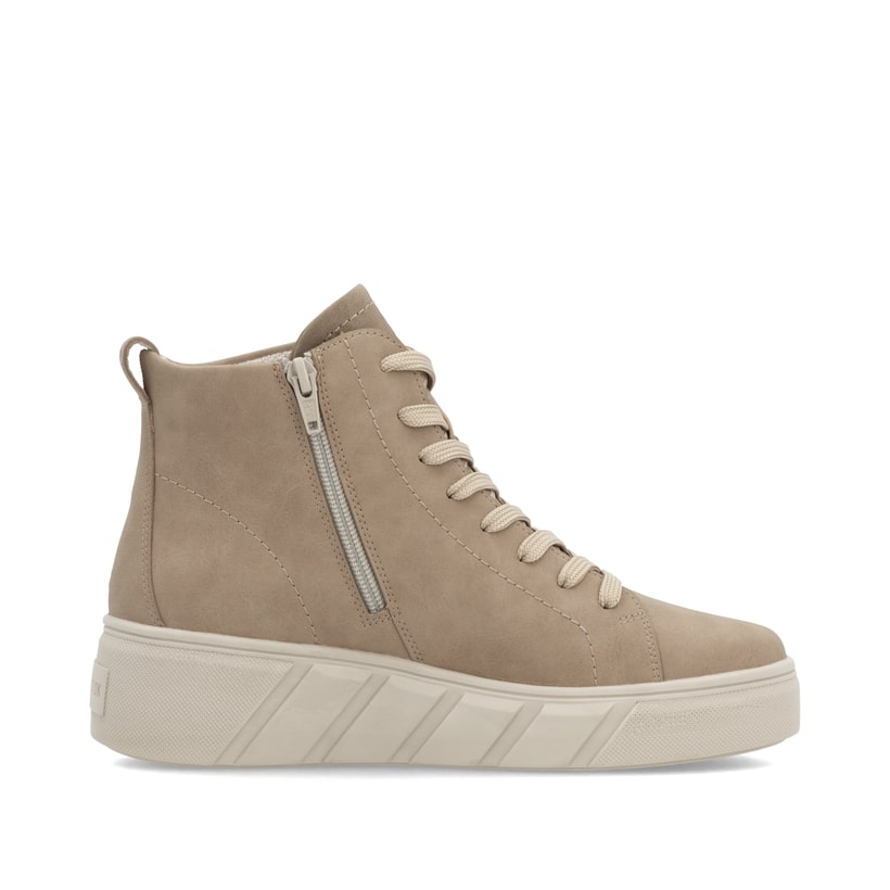 Rieker Artikelnummer W0561-20 Rieker Damen Sneaker High lehmbeige Bis zu 50% Rabatt