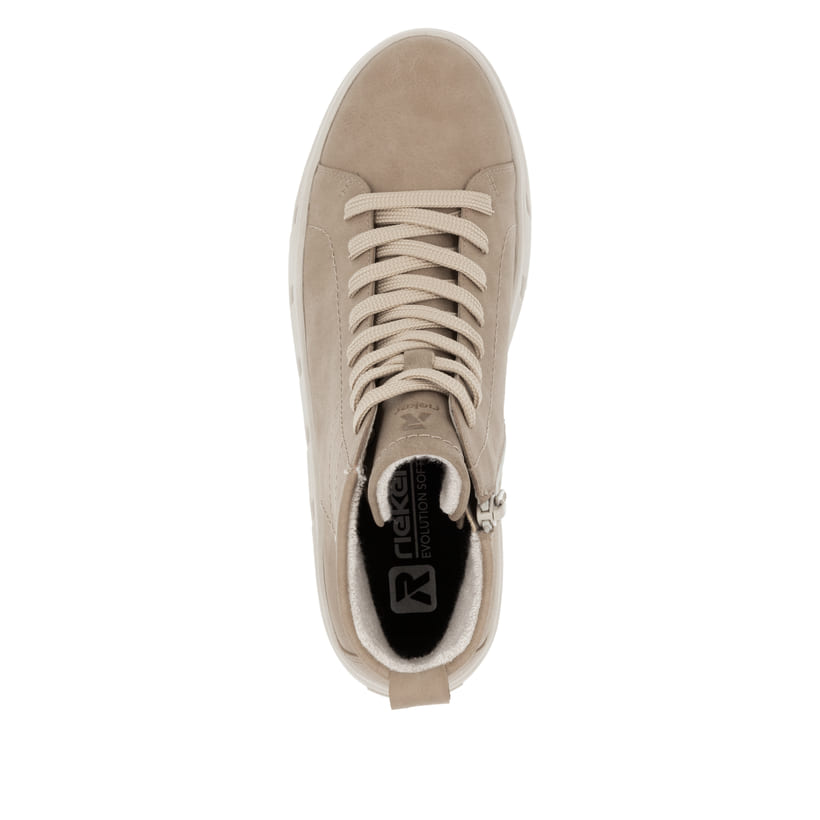 Rieker Artikelnummer W0561-20 Rieker Damen Sneaker High lehmbeige Bis zu 50% Rabatt