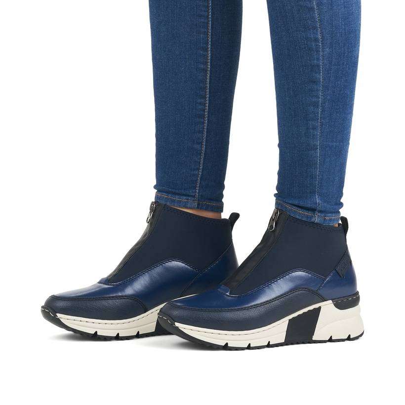 Rieker Artikelnummer N6352-14 Rieker Damen Sneaker High tiefblau Bis zu 60% Rabatt