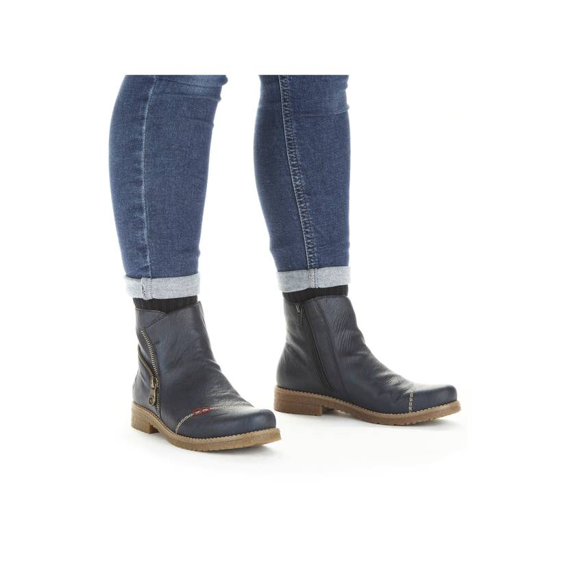 Rieker Artikelnummer 73571-14 Rieker Damen Kurzstiefel marineblau Sonderangebot der Fabrik