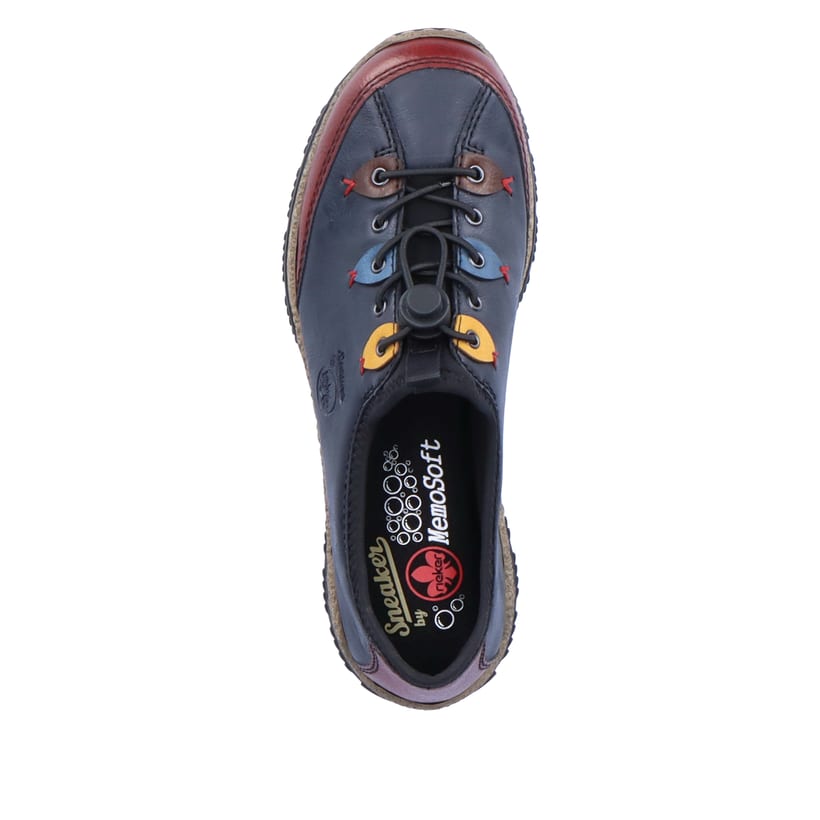 Rieker Artikelnummer N3271-35 Rieker Damen Slipper azurblau 50% Rabatt mit kostenlosem Versand