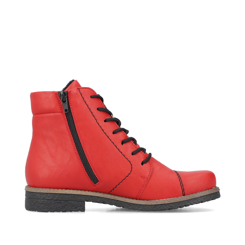 Rieker Artikelnummer 73504-33 Rieker Damen Schnürstiefel erdbeerrot Clearance-Verkauf