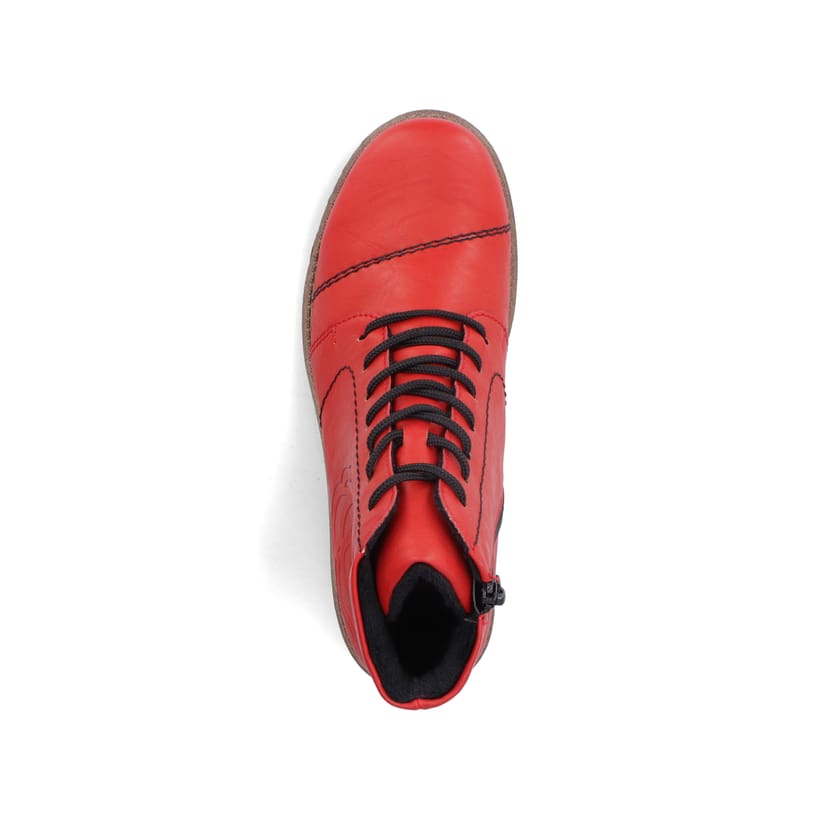 Rieker Artikelnummer 73504-33 Rieker Damen Schnürstiefel erdbeerrot Clearance-Verkauf