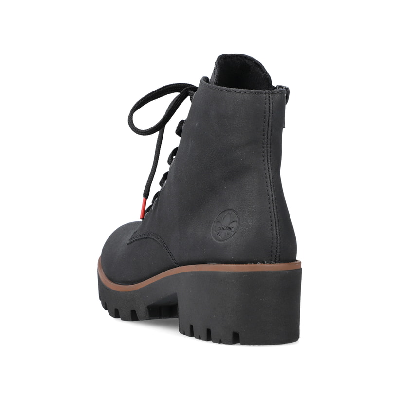 Rieker Artikelnummer 79240-00 Rieker Damen Schnürstiefel carbonschwarz Kostenloser Versand international