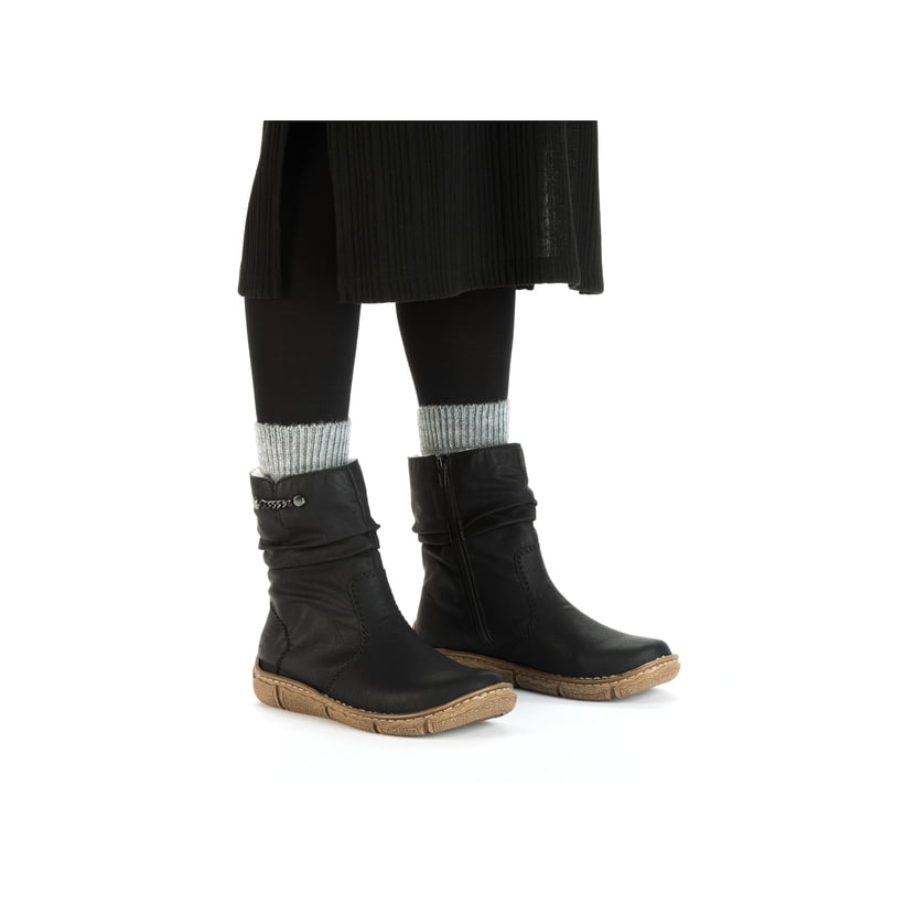 Rieker Artikelnummer Z3771-00 Rieker Damen Kurzstiefel nachtschwarz Begrenzt auf 3 Tage