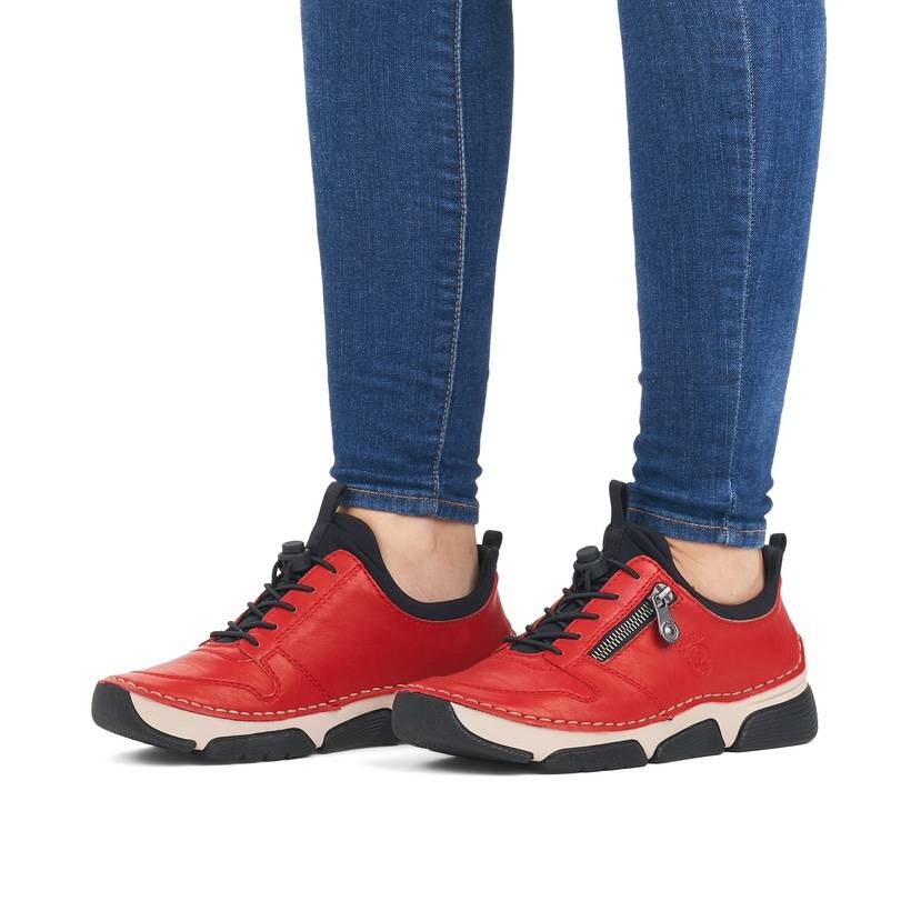 Rieker Artikelnummer 45951-33 Rieker Damen Slipper erdbeerrot Speichern exportieren