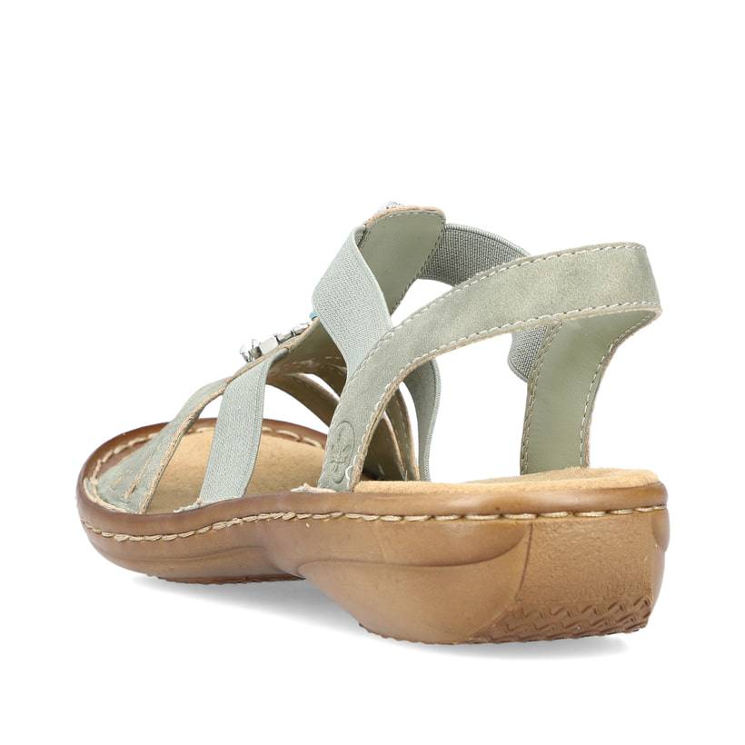 Rieker Artikelnummer 60839-52 Rieker Damen Riemchensandalen mintgrün 50% Rabatt für begrenzte Zeit