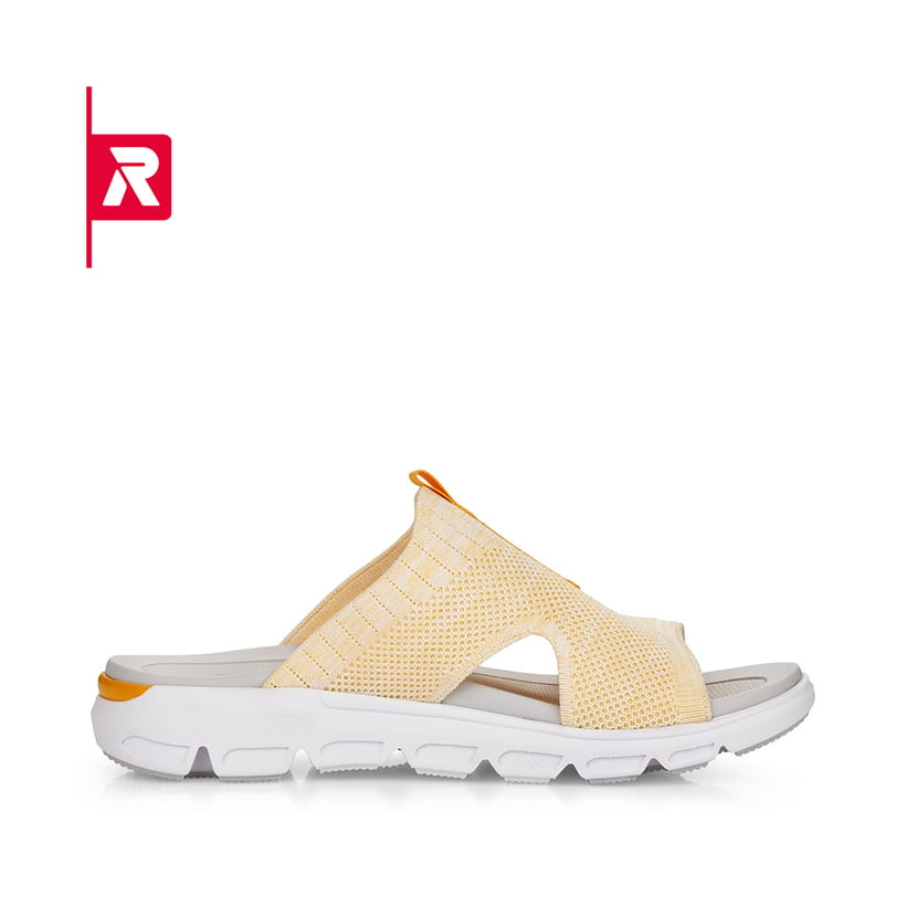 Rieker Artikelnummer V8403-68 Rieker Damen Pantoletten pastel yellow Auslauf