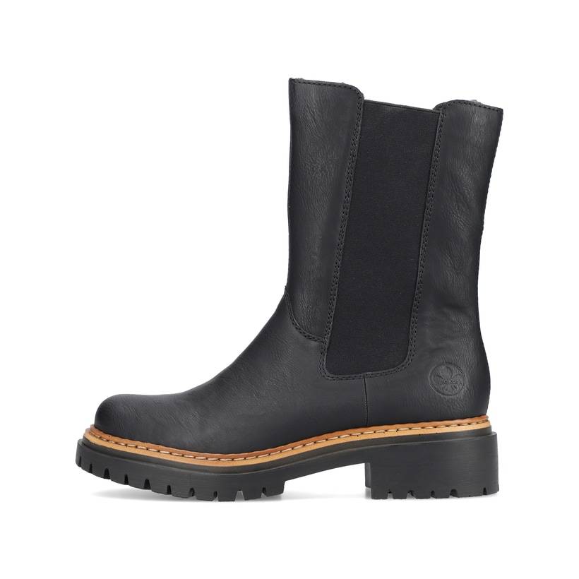 Rieker Artikelnummer 72683-00 Rieker Damen Chelsea Boots nachtschwarz Schlussverkauf