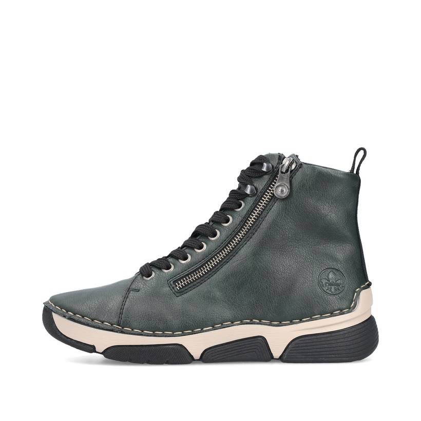 Rieker Artikelnummer 45920-54 Rieker Damen Schnürstiefel laubgrün Günstiger Verkauf