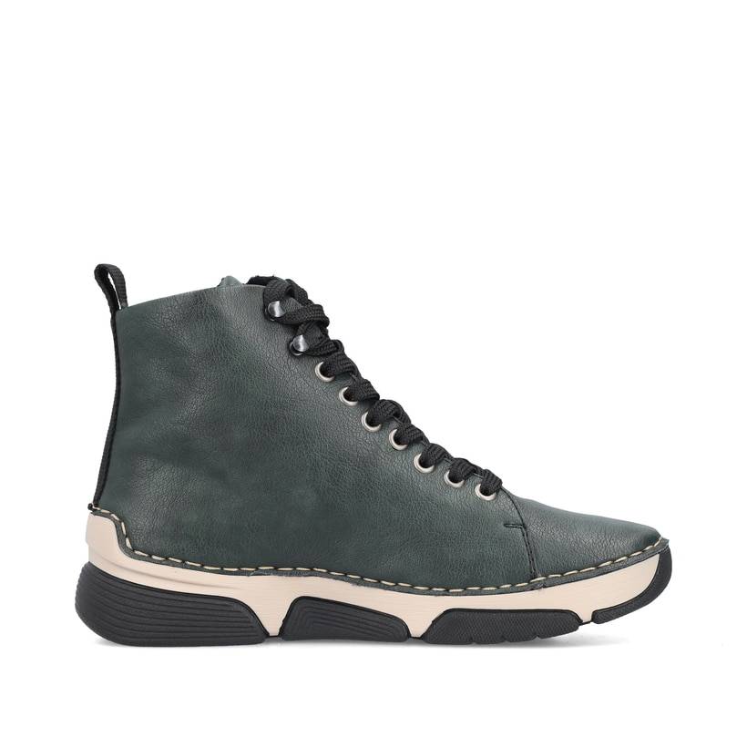 Rieker Artikelnummer 45920-54 Rieker Damen Schnürstiefel laubgrün Günstiger Verkauf