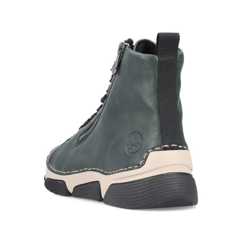 Rieker Artikelnummer 45920-54 Rieker Damen Schnürstiefel laubgrün Günstiger Verkauf