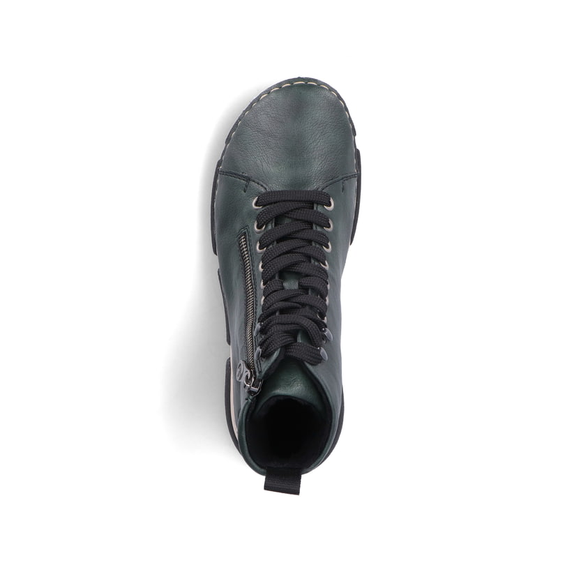 Rieker Artikelnummer 45920-54 Rieker Damen Schnürstiefel laubgrün Günstiger Verkauf