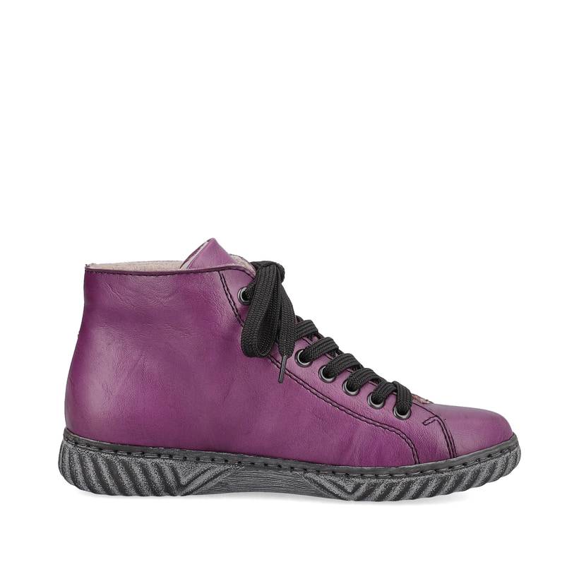 Rieker Artikelnummer N0921-30 Rieker Damen Schnürstiefel aubergine-schwarz Fabrikverkauf
