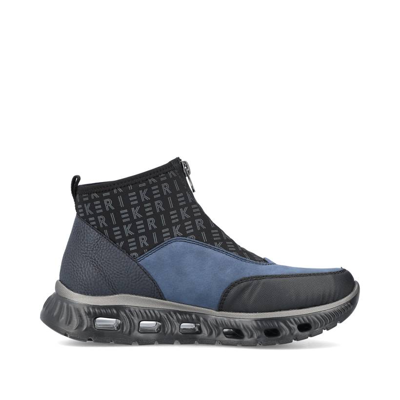 Rieker Artikelnummer M6052-00 Rieker Damen Sneaker High asphaltschwarz-ozeanblau Meist gekauft
