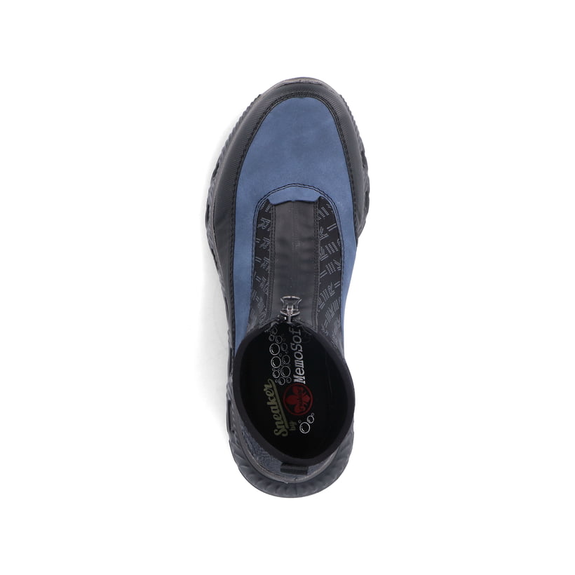 Rieker Artikelnummer M6052-00 Rieker Damen Sneaker High asphaltschwarz-ozeanblau Meist gekauft