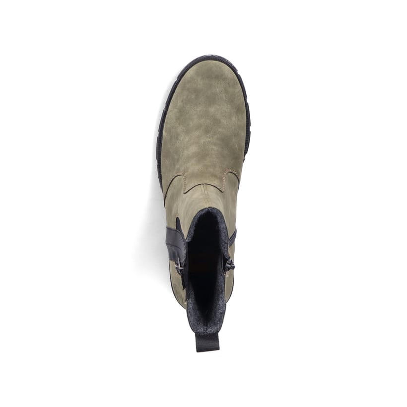 Rieker Artikelnummer Z3560-54 Rieker Damen Chelsea Boots laubgrün Fabrik Onlineshop