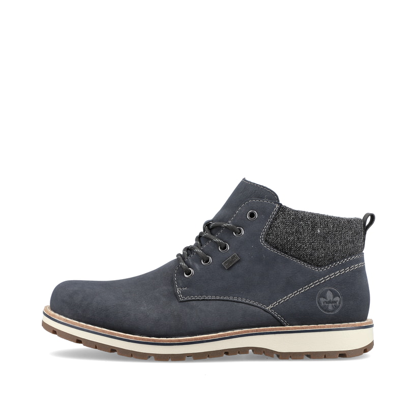 Rieker Artikelnummer 38419-16 Rieker Herren Schnürstiefel pazifikblau Begrenztes Angebot