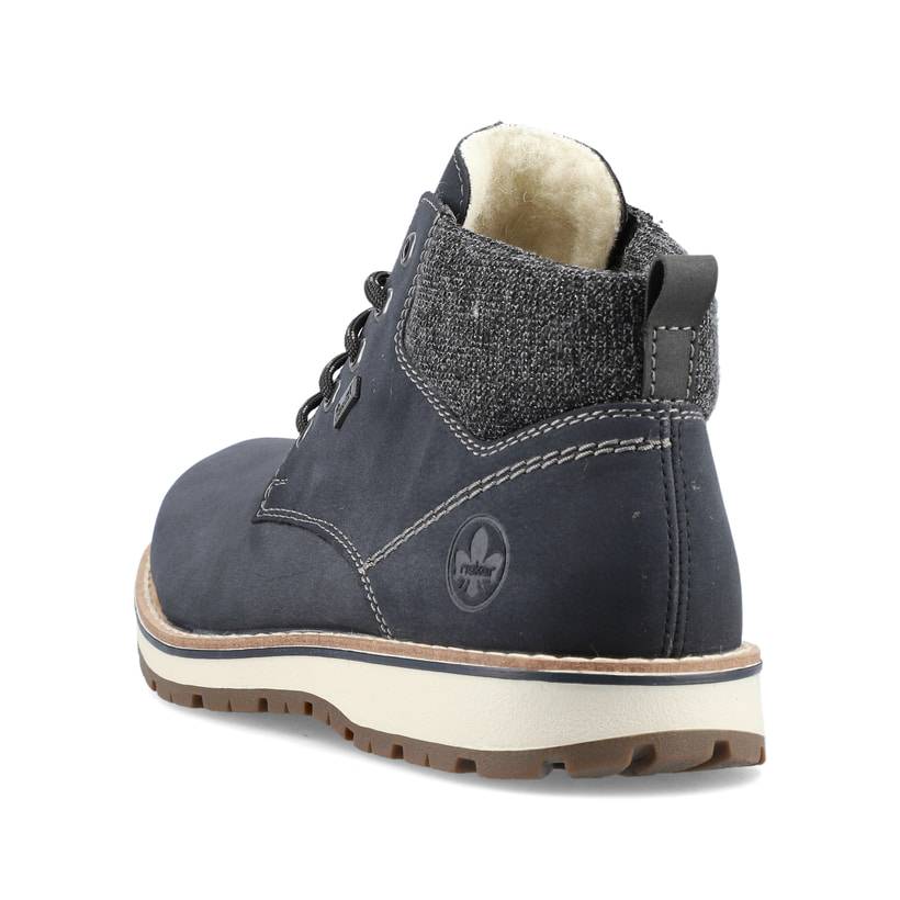 Rieker Artikelnummer 38419-16 Rieker Herren Schnürstiefel pazifikblau Begrenztes Angebot