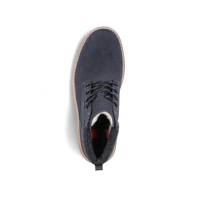 Rieker Artikelnummer 38419-16 Rieker Herren Schnürstiefel pazifikblau Begrenztes Angebot