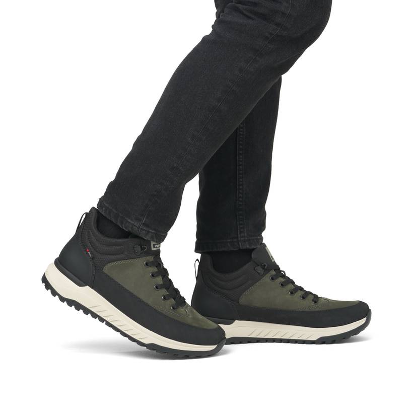 Rieker Artikelnummer U0173-54 Rieker Herren Schnürstiefel khaki-schwarz Exklusivangebot