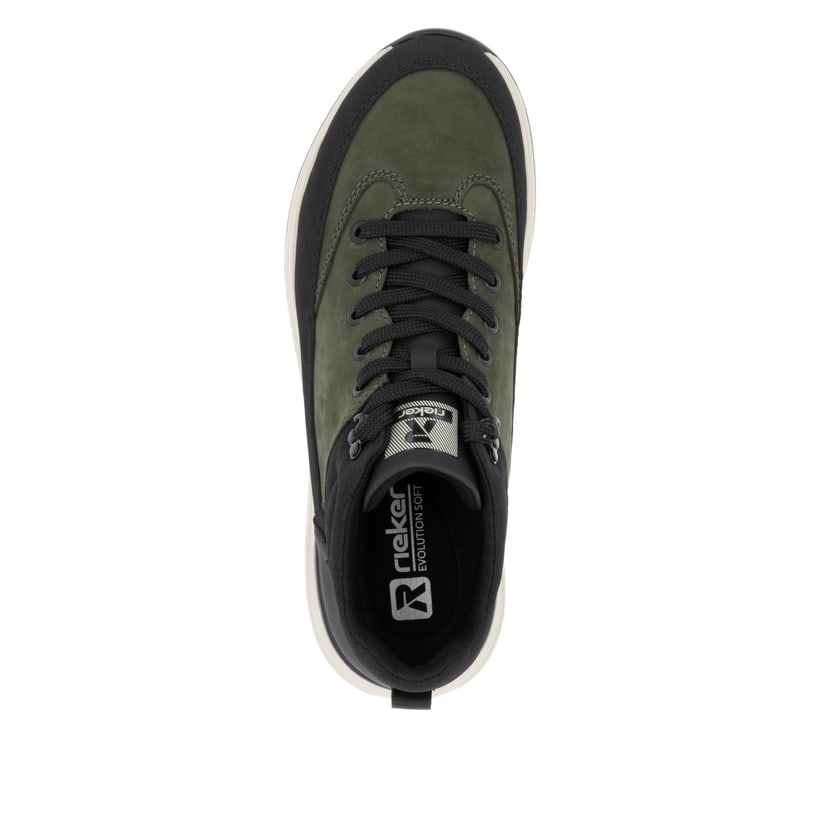 Rieker Artikelnummer U0173-54 Rieker Herren Schnürstiefel khaki-schwarz Exklusivangebot