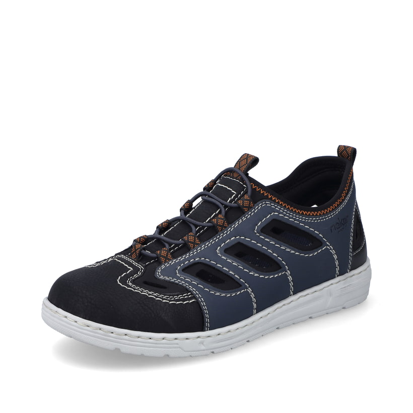 Rieker Artikelnummer 08665-14 Rieker Herren Slipper schieferblau Preisnachlass