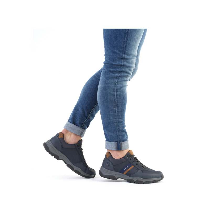 Rieker Artikelnummer 11211-14 Rieker Herren Schnürschuhe blau-braun Saisonschlussverkauf