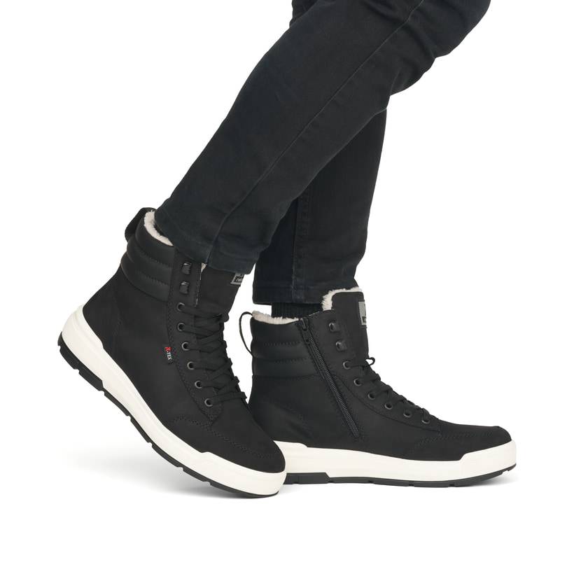 Rieker Artikelnummer U0071-00 Rieker Herren Sneaker High asphaltschwarz Muttertagsangebot