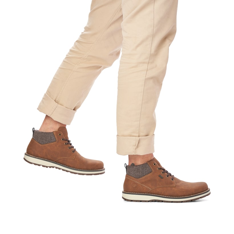 Rieker Artikelnummer 38419-24 Rieker Herren Schnürstiefel nougatbraun Lagerräumung