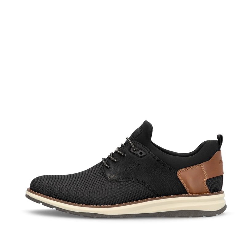 Rieker Artikelnummer 14750-00 Rieker Herren Slipper urbanschwarz-nougatbraun Heißer Verkauf
