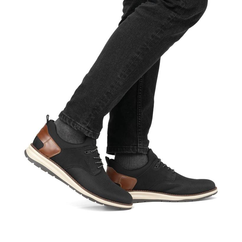 Rieker Artikelnummer 14750-00 Rieker Herren Slipper urbanschwarz-nougatbraun Heißer Verkauf