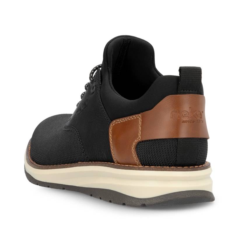 Rieker Artikelnummer 14750-00 Rieker Herren Slipper urbanschwarz-nougatbraun Heißer Verkauf