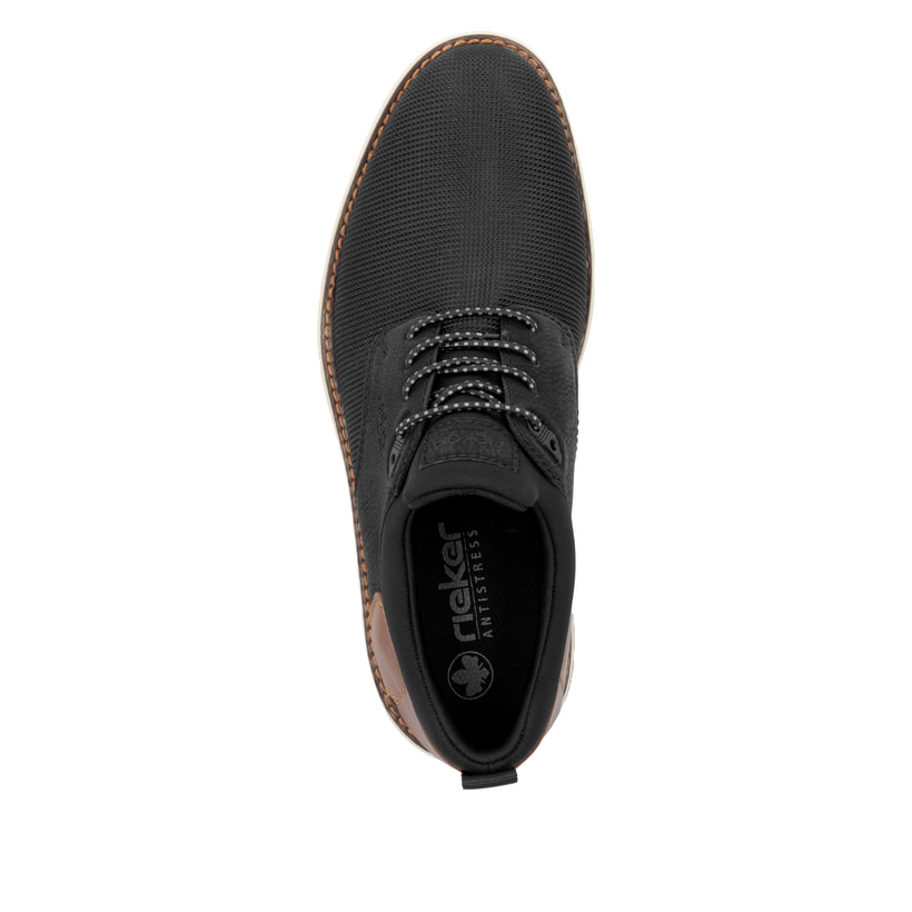 Rieker Artikelnummer 14750-00 Rieker Herren Slipper urbanschwarz-nougatbraun Heißer Verkauf