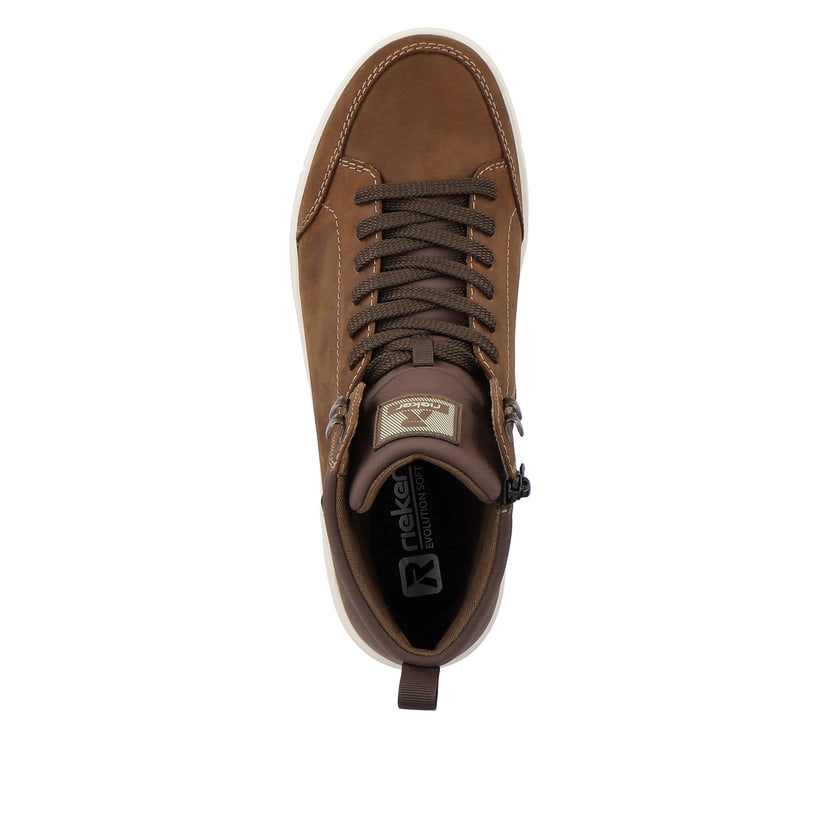 Rieker Artikelnummer 07100-22 Rieker Herren Sneaker High wood brown Räumungsverkauf