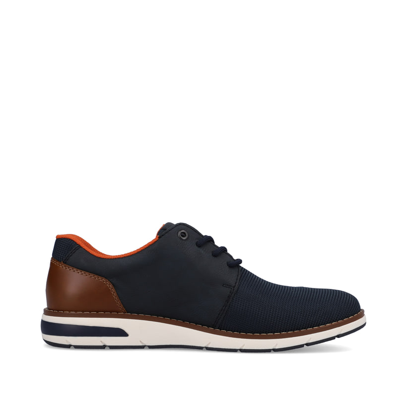 Rieker Artikelnummer 11301-14 Rieker Herren Schnürschuhe marineblau-orange Wochenangebot