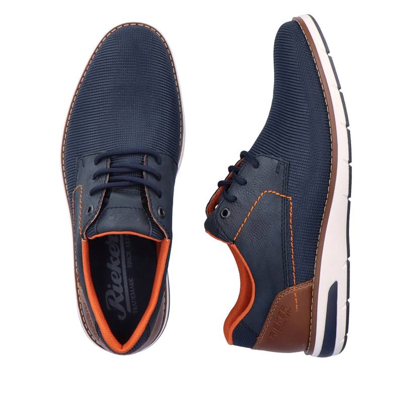 Rieker Artikelnummer 11301-14 Rieker Herren Schnürschuhe marineblau-orange Wochenangebot