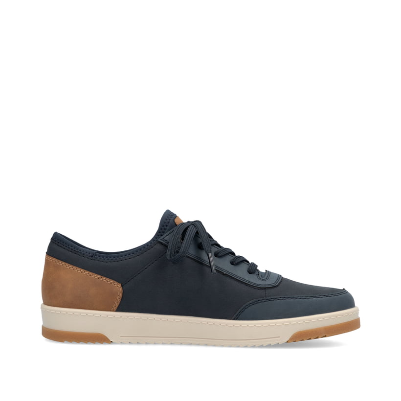 Rieker Artikelnummer 17550-14 Rieker Herren Sneaker Low pazifikblau-nougatbraun Kostenlose Rückgabe