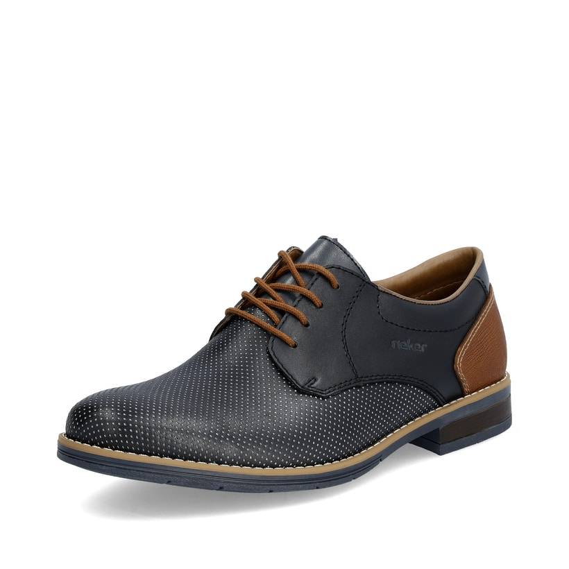 Rieker Artikelnummer 10308-14 Rieker Herren Schnürschuhe marineblau Neueste Stile