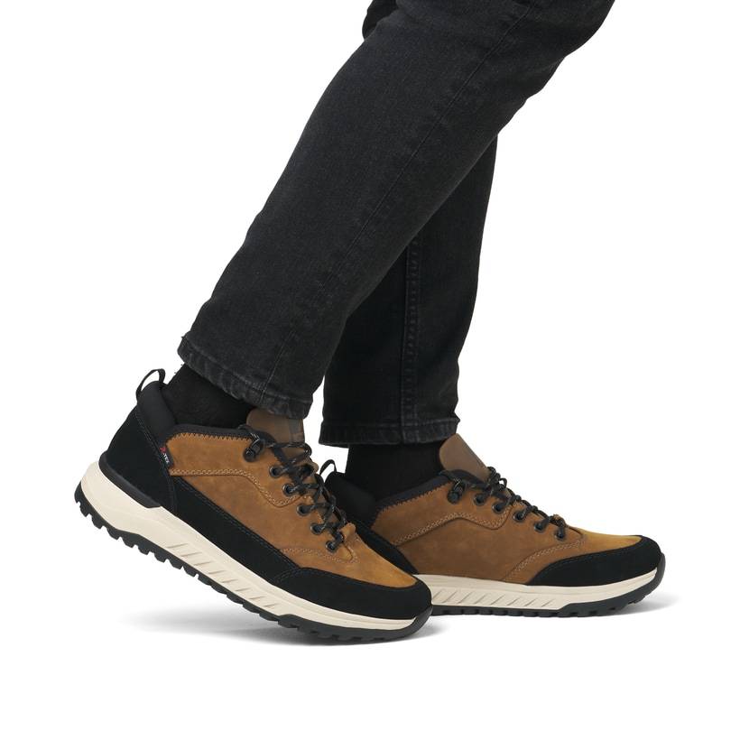 Rieker Artikelnummer U0102-68 Rieker Herren Sneaker Low kamelbraun-schwarz Zeitbegrenzte Promotion