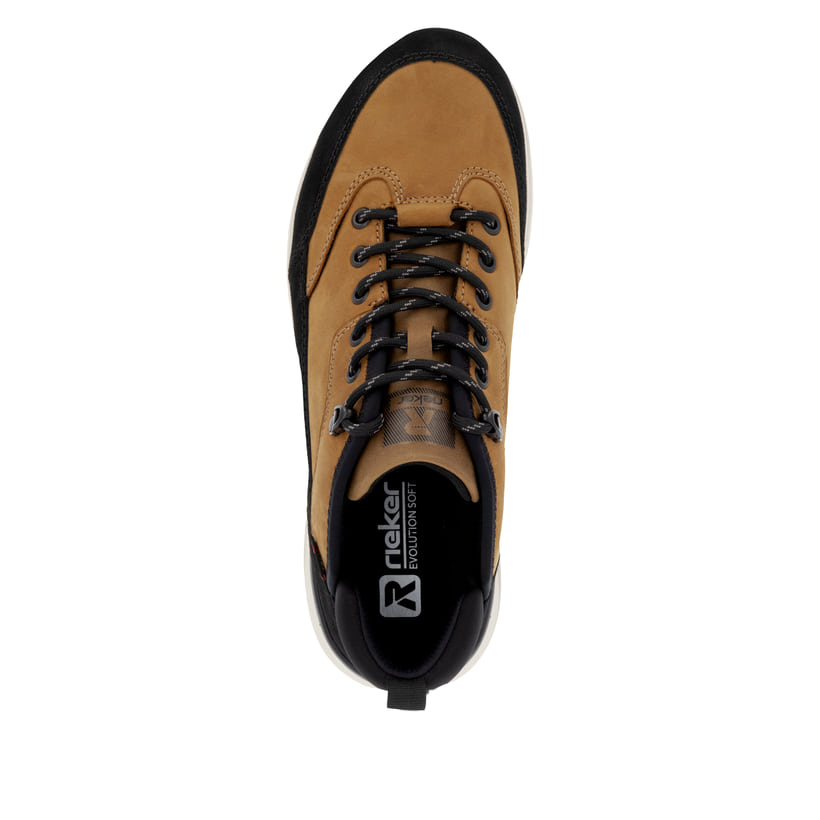 Rieker Artikelnummer U0102-68 Rieker Herren Sneaker Low kamelbraun-schwarz Zeitbegrenzte Promotion