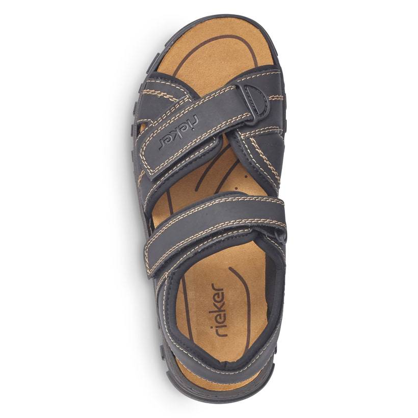 Rieker Artikelnummer 25051-01 Rieker Herren Trekkingsandalen graphitschwarz Riesige Rabatte