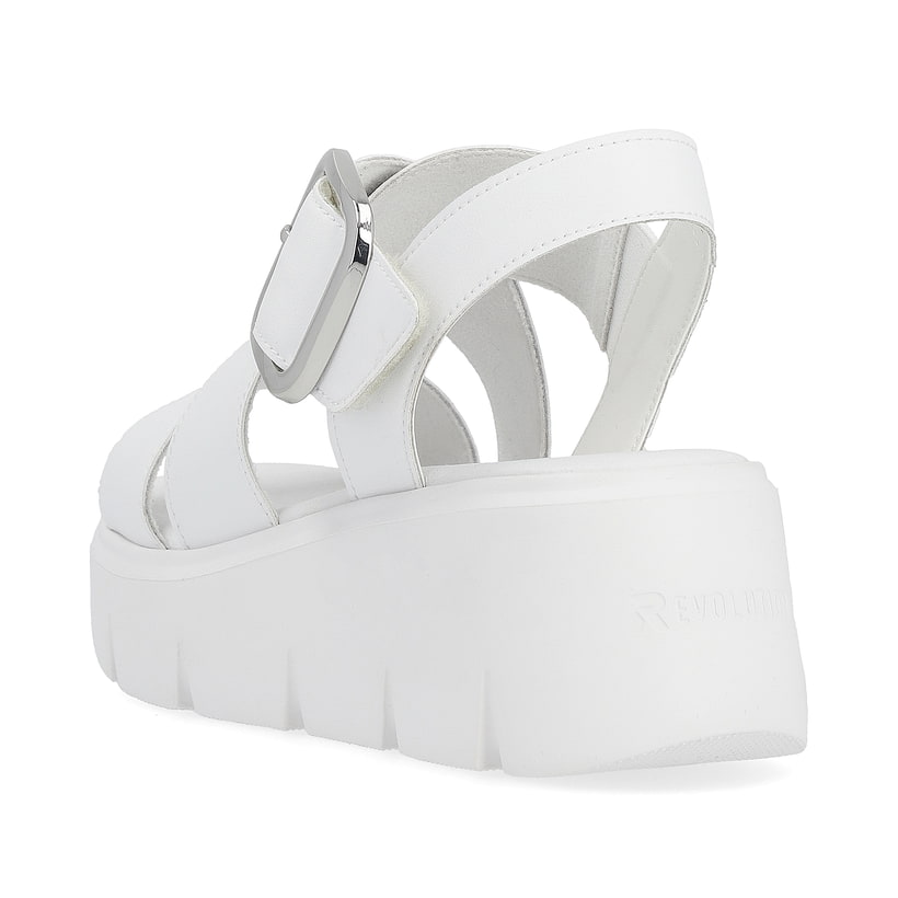 Rieker Artikelnummer W1550-80 Rieker Damen Keilsandaletten antique white Fabrikladen