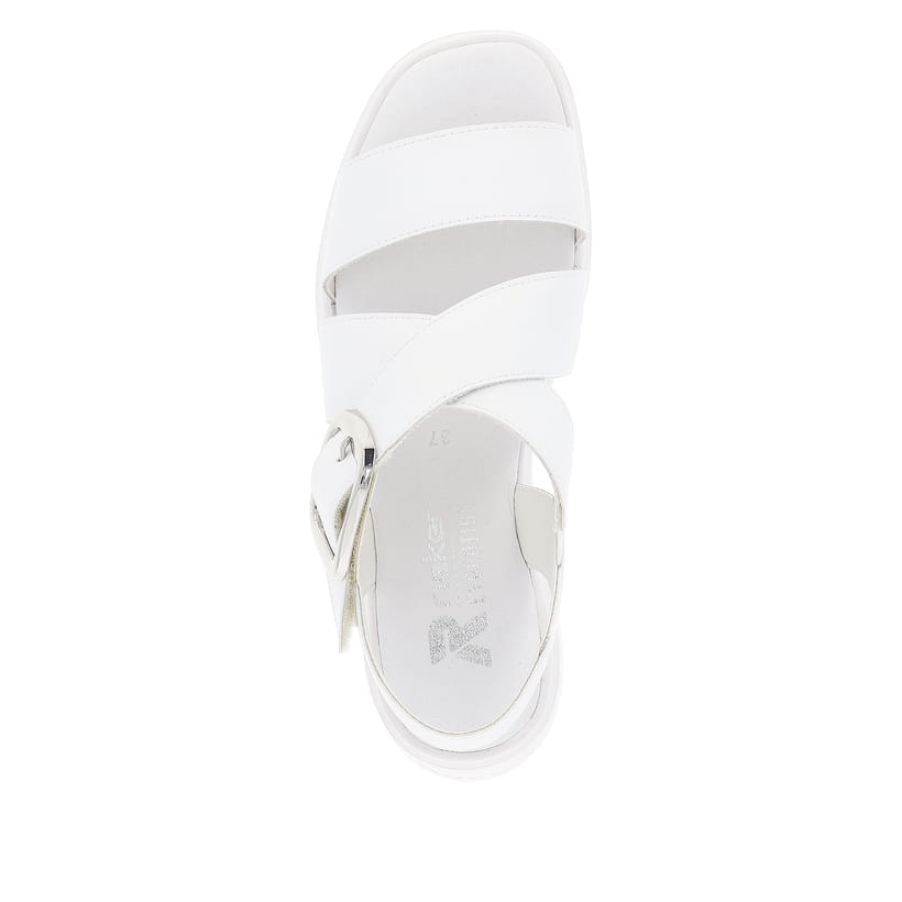 Rieker Artikelnummer W1550-80 Rieker Damen Keilsandaletten antique white Fabrikladen