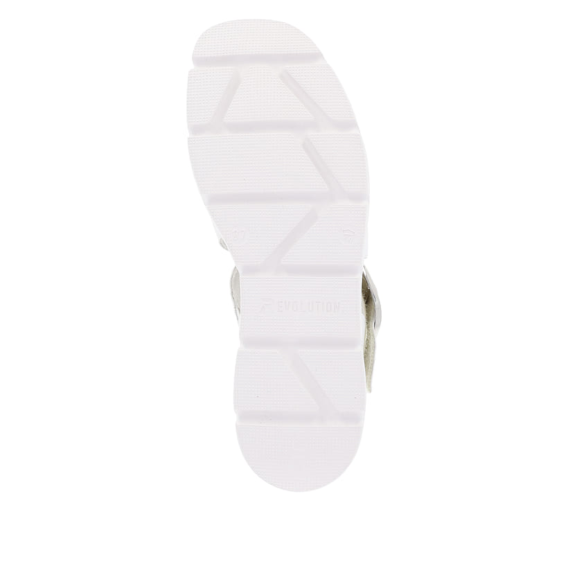 Rieker Artikelnummer W1550-80 Rieker Damen Keilsandaletten antique white Fabrikladen