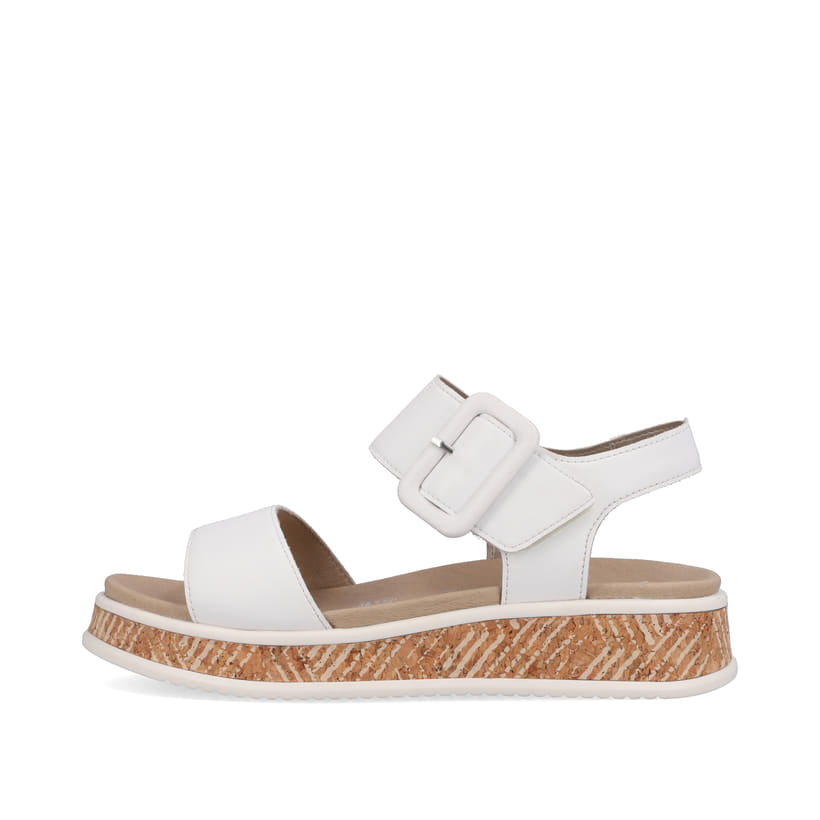 Rieker Artikelnummer W0800-80 Rieker Damen Riemchensandalen brilliant white Begrenzt auf 3 Tage